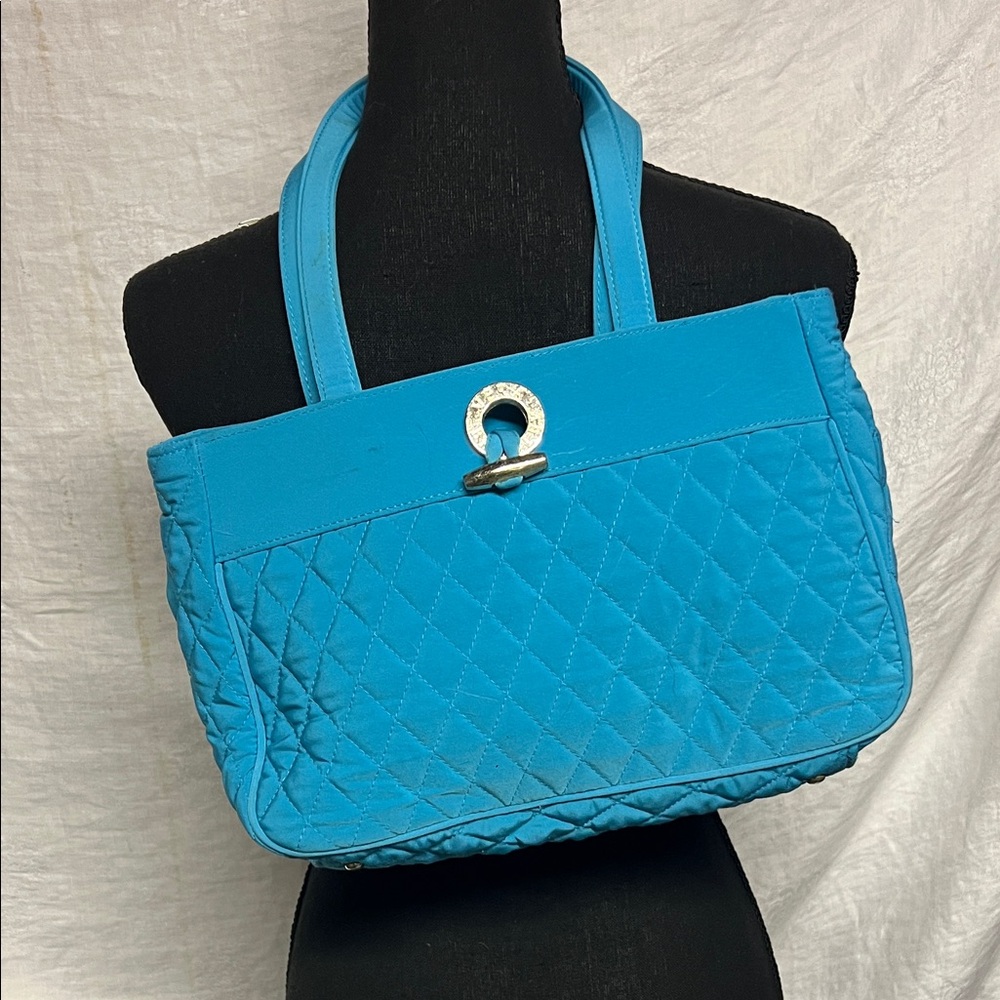 Vera Bradley Vibrant Blue Quilted Tote